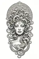 Medusa tattoo design idea