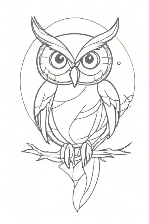 owl change tattoo design idea