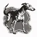 greyhound tattoo design idea