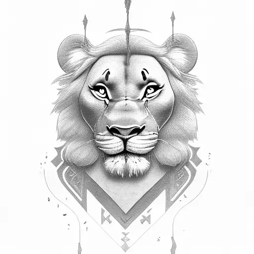 The Royal Simba Symbolising the power of the king | Tattoo Ink Master