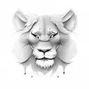 simba tattoo design idea