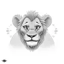 simba tattoo design idea