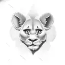simba tattoo design idea