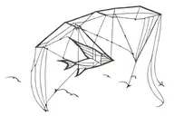 kite soaring tattoo design idea