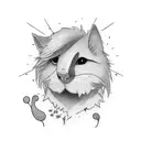 stay happy not crappy life's a bitch don't quit ~Johnnie Guilbert  words tattoo design idea