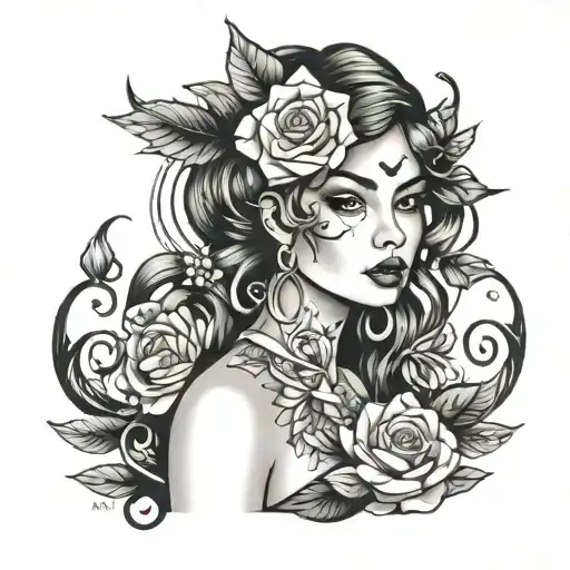 Nina's Girl tattoo design idea