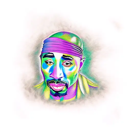 2pac  tattoo design idea