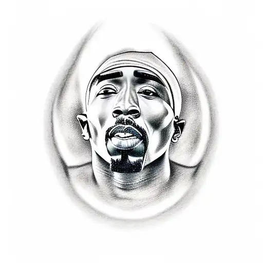 2pac  tattoo design idea