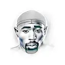 2pac  tattoo design idea