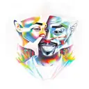 2pac  tattoo design idea