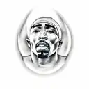 2pac  tattoo design idea