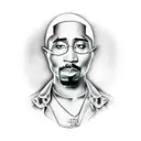 2pac  tattoo design idea