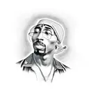 2pac  tattoo design idea