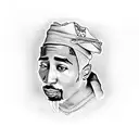 2pac  tattoo design idea