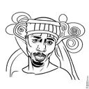 2pac  tattoo design idea