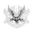 Harry Potter and ghostbusters tattoo design idea