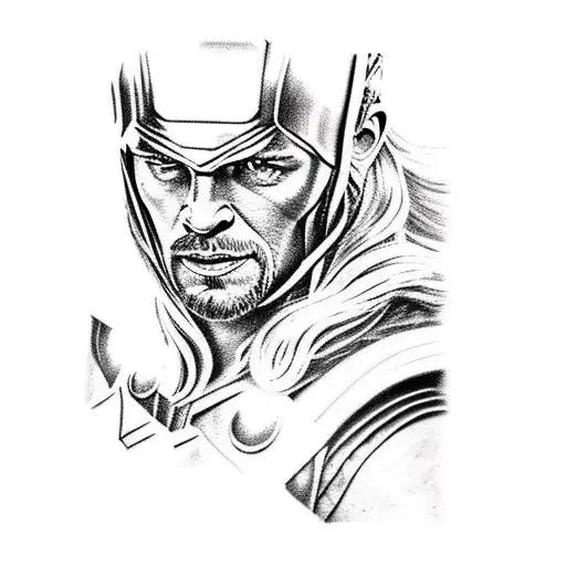 thor tattoo design idea