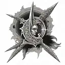 messmer elden ring spear tattoo design idea