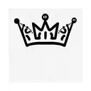 broken crown tattoo design idea