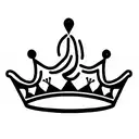 broken crown tattoo design idea
