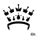 broken crown tattoo design idea