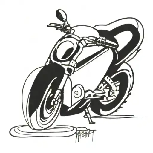 ducati monster motorcycle tattoo design idea