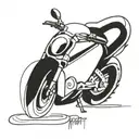 ducati monster motorcycle tattoo design idea