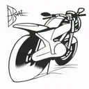 ducati monster motorcycle tattoo design idea