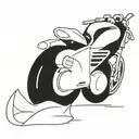 ducati monster motorcycle tattoo design idea