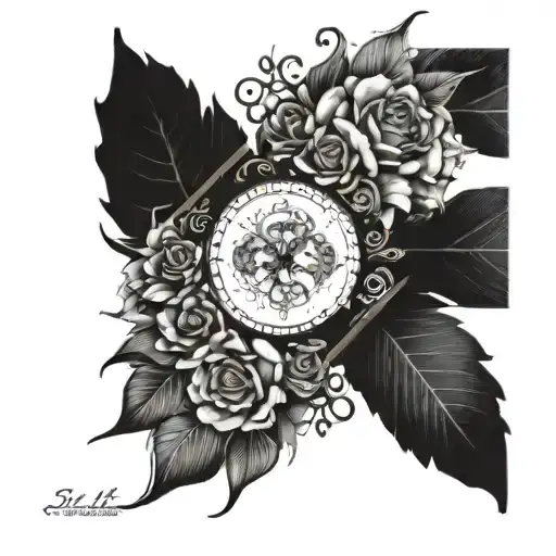 leaving something in the past present future tattoo design idea