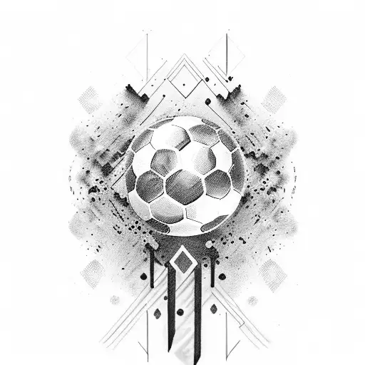 Fútbol, amor, musica tattoo design idea