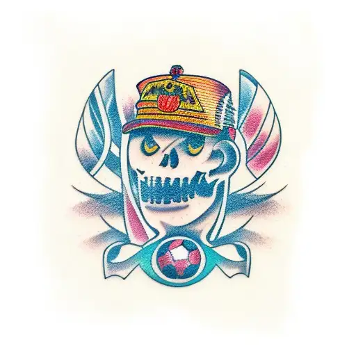 Fútbol, amor, musica tattoo design idea