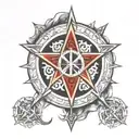 Tattoo depicting the sigil of Lucifer tattoo design idea