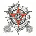 Tattoo depicting the sigil of Lucifer tattoo design idea