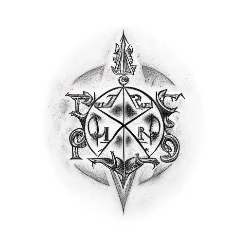 harry potter dark mark leo zodiac sign tattoo design idea