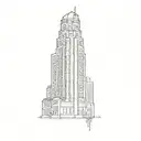 a skyscraper tattoo design idea