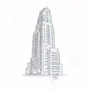 a skyscraper tattoo design idea