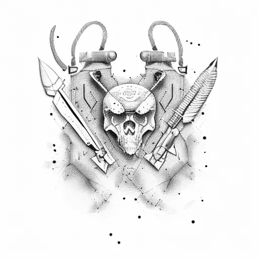 Bushcraft+Military tattoo design idea