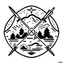 Bushcraft+Military tattoo design idea