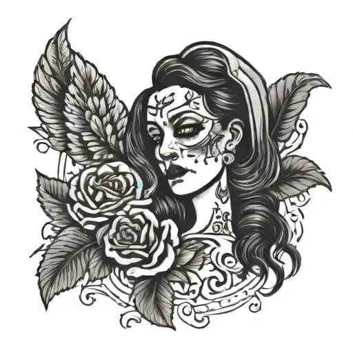 self hatred grief sorrow tattoo design idea