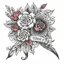 my moms birthday date tattoo design idea
