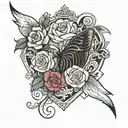 my moms birthday date tattoo design idea