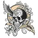 my moms birthday date tattoo design idea