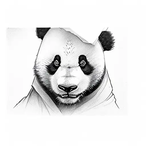 Panda tattoo design idea