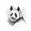 Panda tattoo design idea