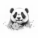 Panda tattoo design idea