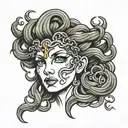 Medusa tattoo design idea