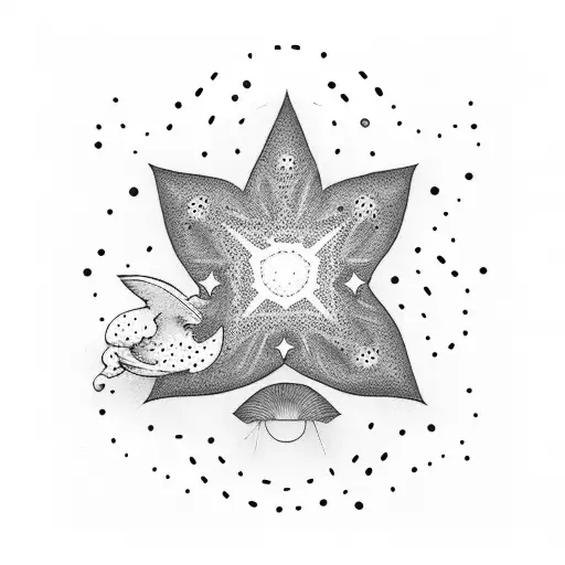 little stars tattoo design idea