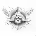goofy matching tattoos  tattoo design idea