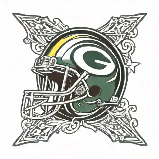 Green Bay packers logo incorporated into the design tattoo design idea